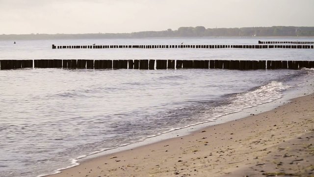 Morgend&auml;mmerung am Ostseestrand bei Boltenhagen
