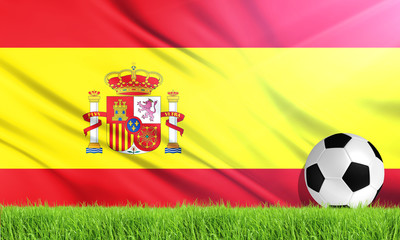 Fototapeta premium The National Flag of Spain
