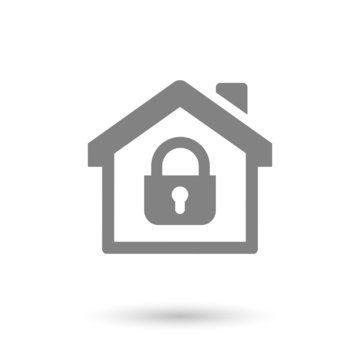 flat safe house icon