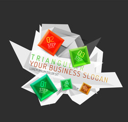 Vector fresh business abstract infographic