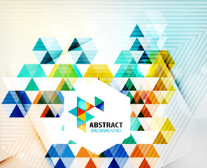 Geometric abstract polygonal background