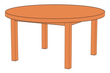 2d cartoon image of table