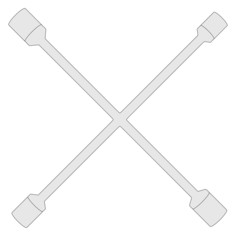 2d cartoon image of wrench