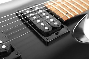 Electric guitar close up