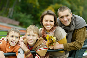 Fototapeta premium Portrait of family relaxing 