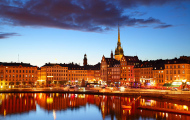 Naklejka na ściany i meble Stockholm at night