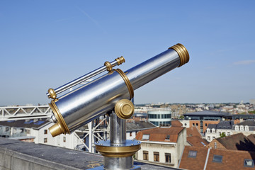 Lookout station on the top of a city belvedere