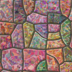 Colorful stone mosaic. Seamless  texture