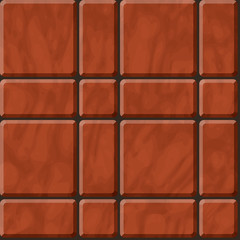Seamless  texture of reddish polished stone tiles