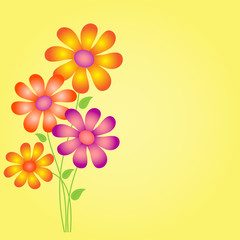 Flower Vectors, Flower Card