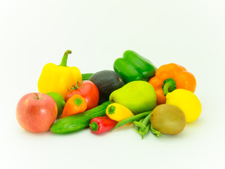 Fototapeta na wymiar Vegetables and Fruits
