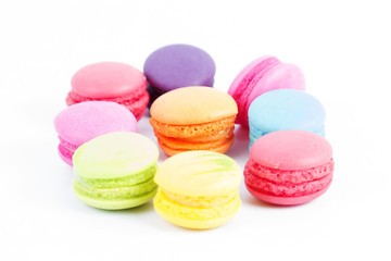 Group of colorful macaron