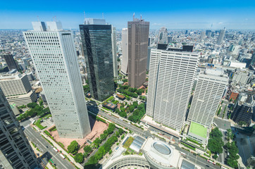 Fototapeta premium 東京 西新宿の高層ビル群