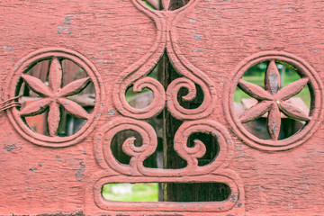 pattern of old iron.