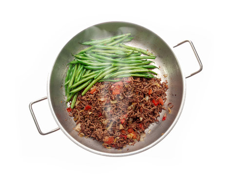 spicy minced meat with vegetables