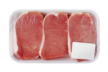 Fresh Raw Meat in package