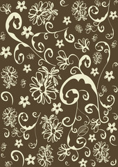 Seamless vector floral pattern