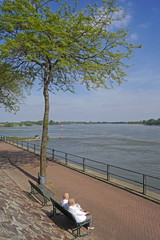 Rheinpanorama in REES am Niederrhein