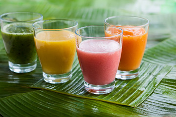 Fresh fruit smoothies