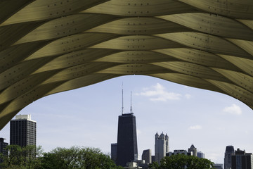Naklejka premium Chicago from Lincoln Park in Spring, 2015.