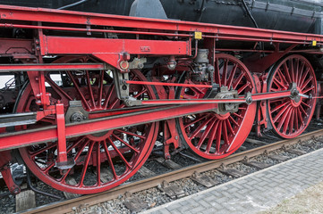 Fototapeta na wymiar Damflokomotive