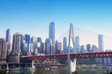 modern panoramic skyline of chongqing