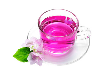 Refreshing herbal tea roses.