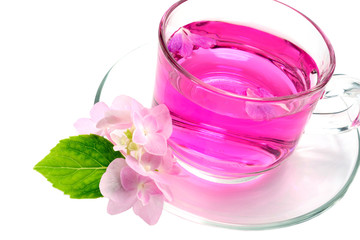 Refreshing herbal tea roses.