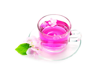 Refreshing herbal tea roses.