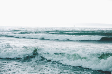 stormy cold sea