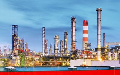 Fototapeta premium Inustry - Oil Refinery, Petrochemical plant