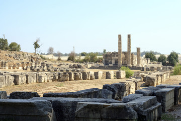 Fototapeta na wymiar The ruins of ancient Roman