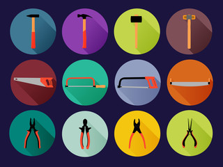 Round flat hand tools