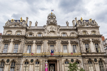 Fototapeta premium Hôtel de Ville de Lyon Place des Terreaux