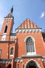 Fototapeta na wymiar Kościół Parafialny - Bazylika Mniejsza w Wąwolnicy