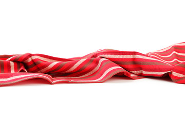 Napkin on the white background