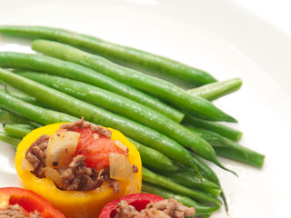 bell peppers stuffed with minced meat