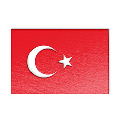 Turkish flag illustration