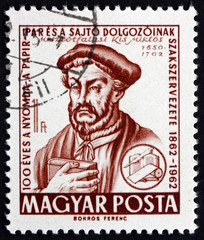 Postage stamp Hungary 1962 Miklos Misztotfalusi Kis, Hungarian P