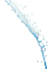 Acrylglas douchewanden met foto Water water gieten geïsoleerd op de witte achtergrond