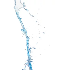 Poster water pouring isolated on the white background © Iurii Kachkovskyi