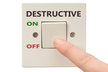 Anger management, switch off Destructive