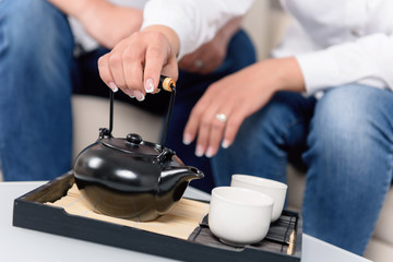 Nuturmort of Asian tea ceremony.