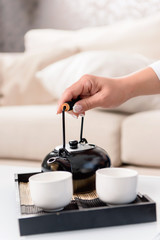 Nuturmort of Asian tea ceremony.