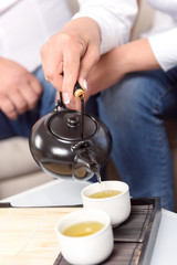 Nuturmort of Asian tea ceremony.
