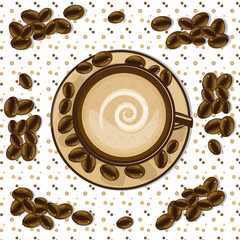 Kaffee aus der Vogelperspektive