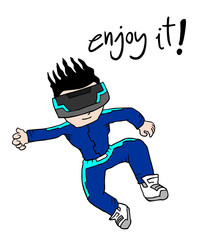 virtual reality enjoy message