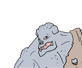 ugly monster illustration
