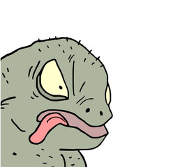 ugly monster face