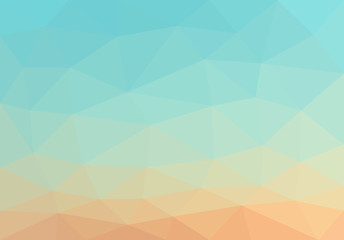 low polygon background polygon smooth gradient from blue to yell - 84235689